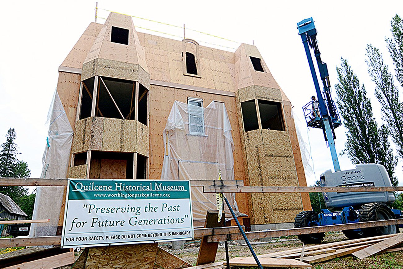 New roof to be a historic look for Worthington Mansion in Quilcene