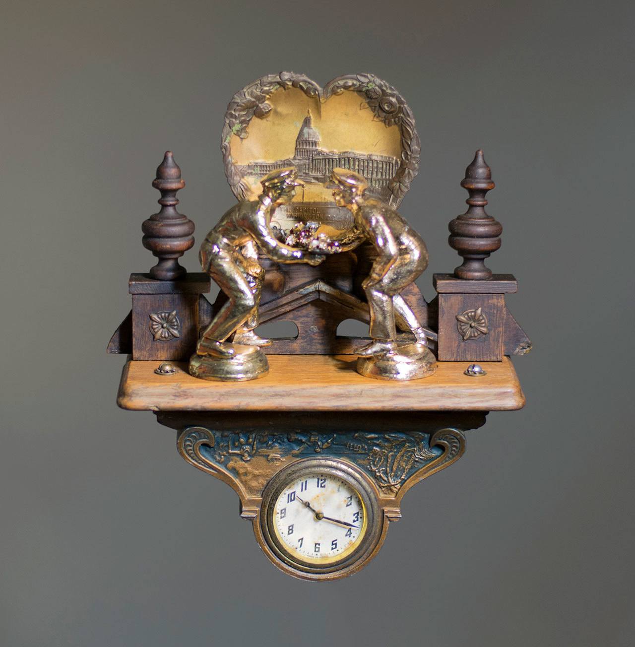 This piece by Steve Parmelee, titled “In the Name of the Law,” will be featured in September as part of the Make.Believe exhibit at Northwind Arts Center, 701 Water St. — Northwind Arts Center.