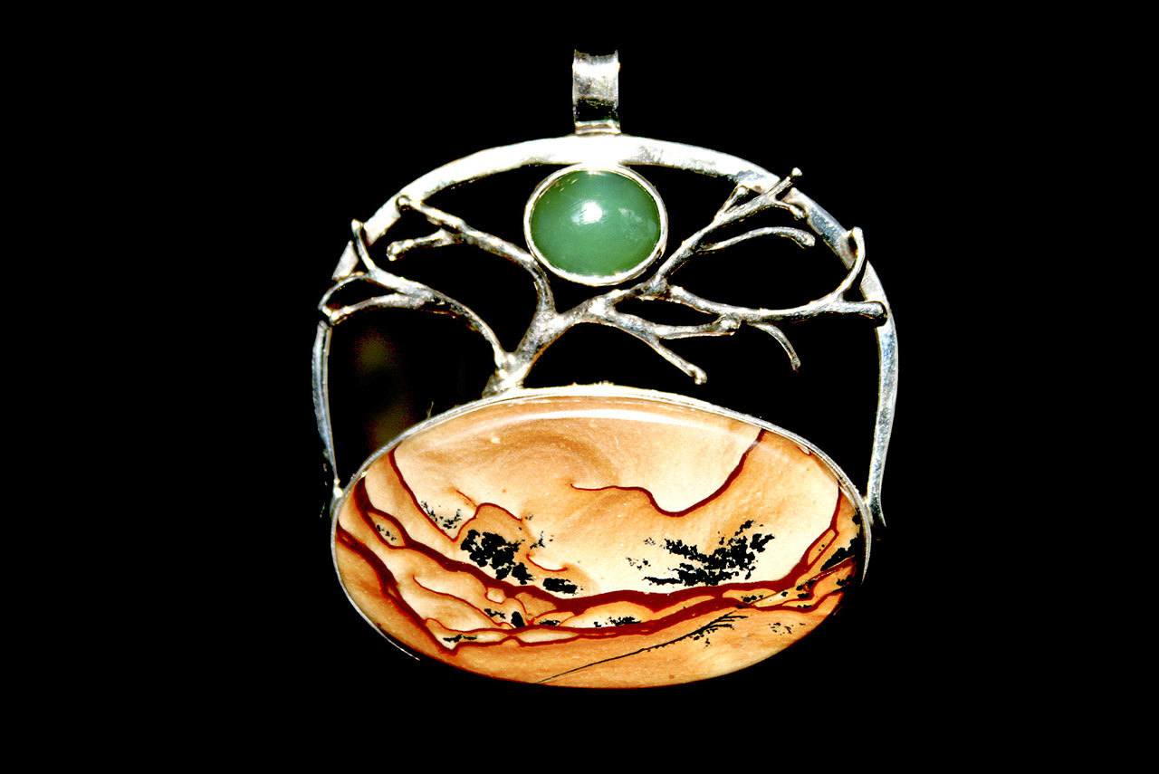 This piece of jewelry created by Michael Kenney, titled “The Dawn Swan,” will be on display during Gallery Walk at Gallery 9, 1012 Water St. — Michael Hale.