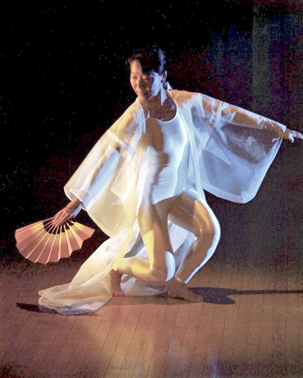 Japanese dancer Kazuko Yamazaki of Bremerton will be featured this evening as part of the Artist Trust on Tour exhibit in Port Townsend. (Kazuko Yamazaki)