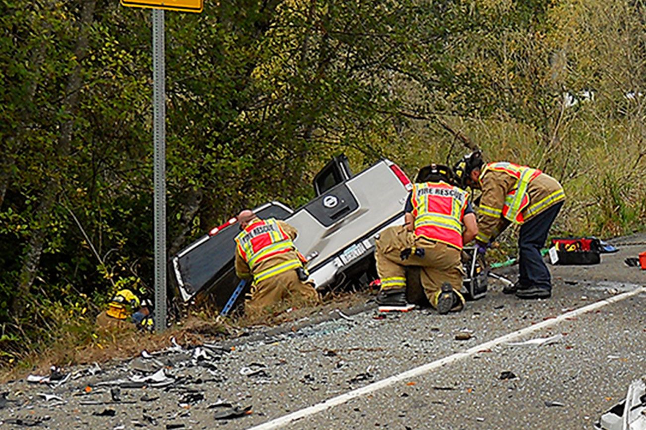 Two hurt in wreck south of Chimacum