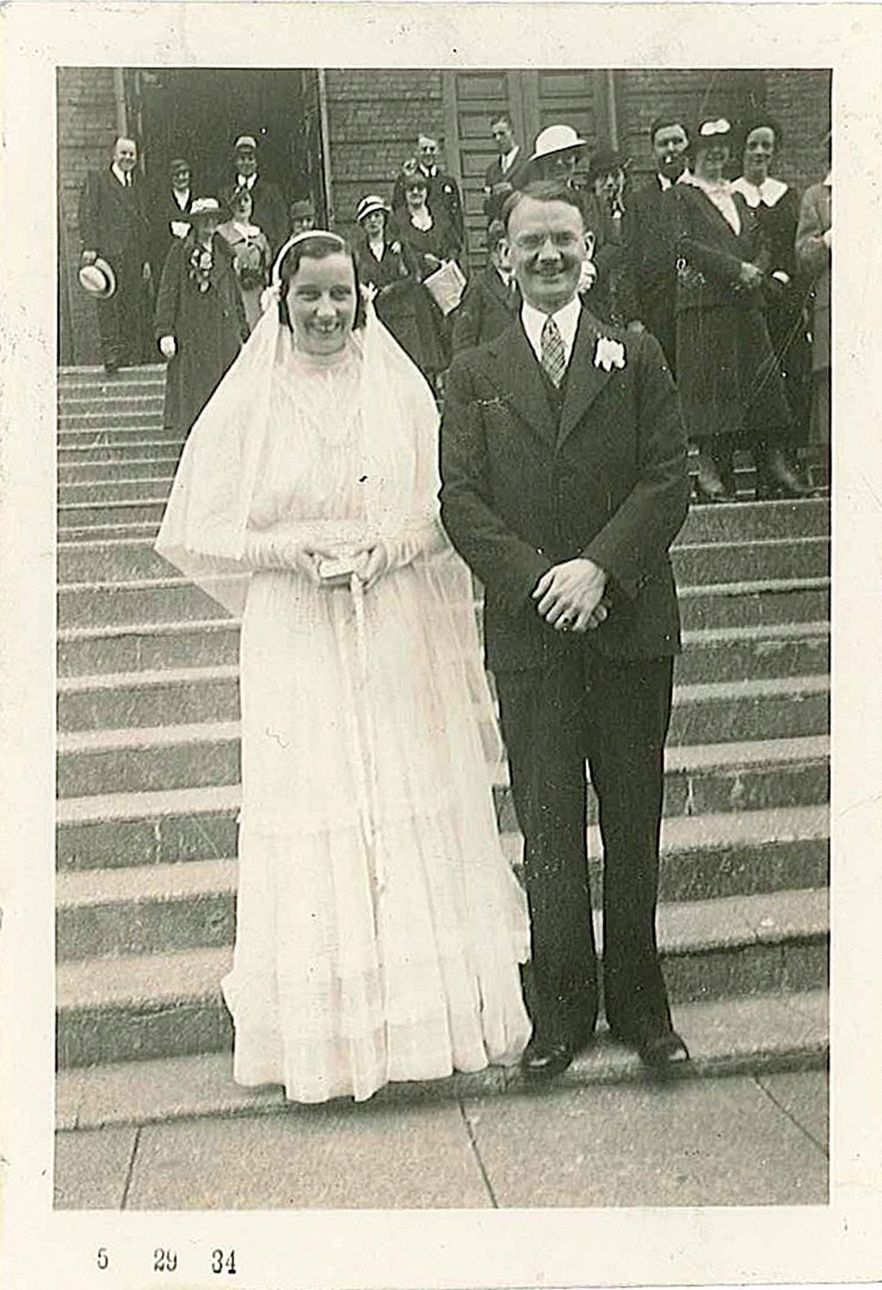 Harry and Dorothy Plut’s wedding day May 26, 1934, in Seattle. (Helen Plut Marriott)