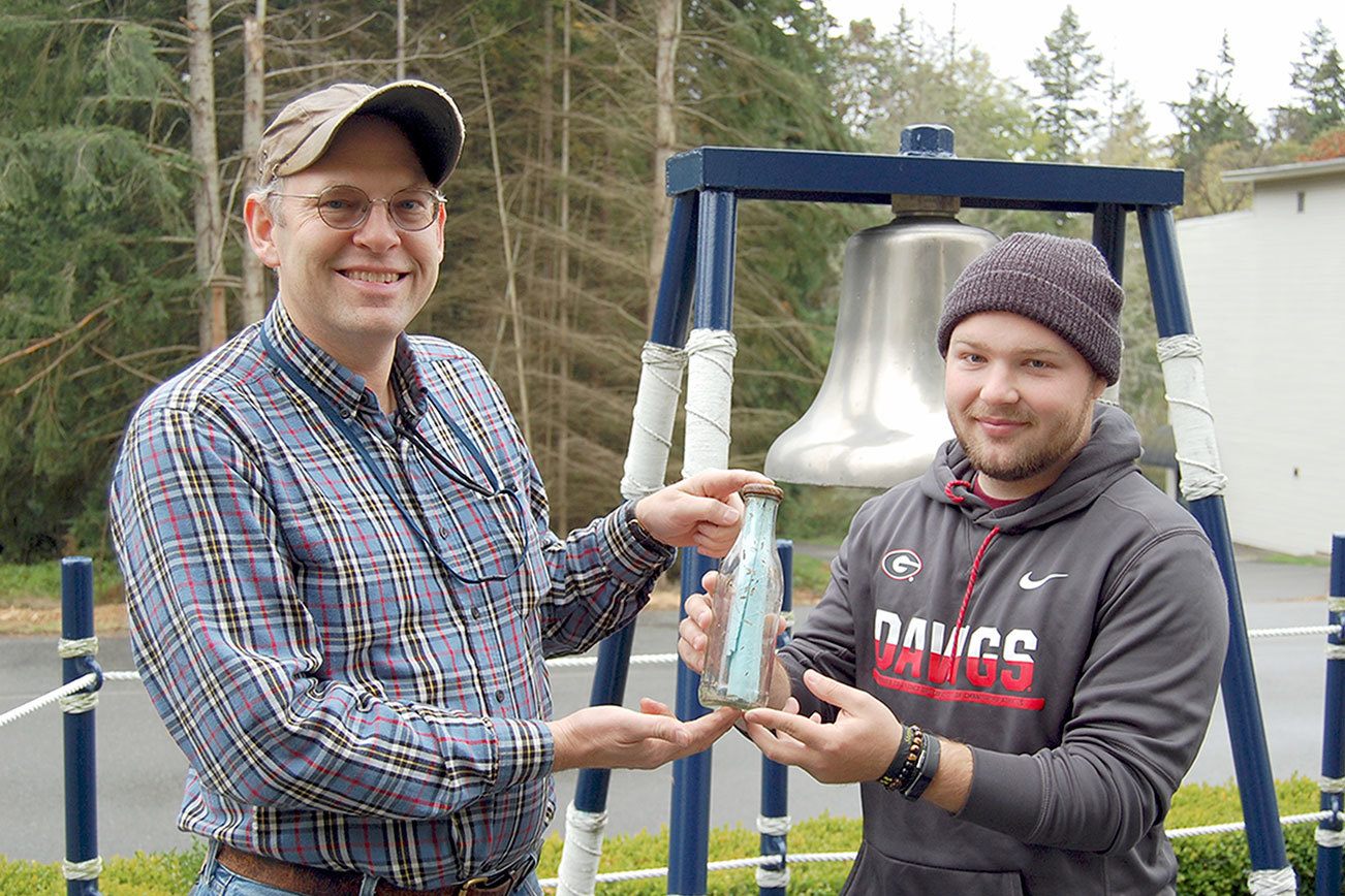 Archaeologists find Sequim girls’ message in a bottle