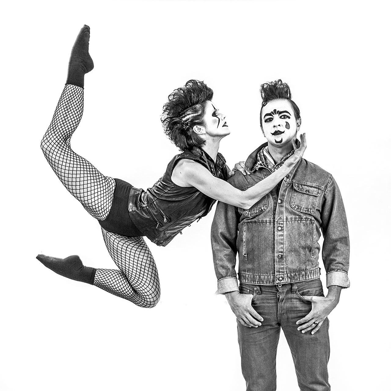 Musical troupe, LED, seen here, will use interpretive dance to explore human mortality during a performance of, “This Way to the Egress,” Saturday night at Port Angeles High School. — Steve Smith.