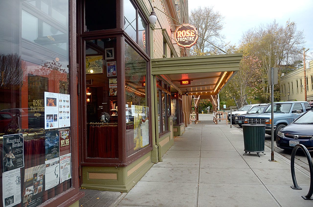 The Rose Theatre, along with the Rosebud Cinema and Starlight Room, in Port Townsend has been updated with devices for people with limited sight and hearing. (Cydney McFarland/Peninsula Daily News)