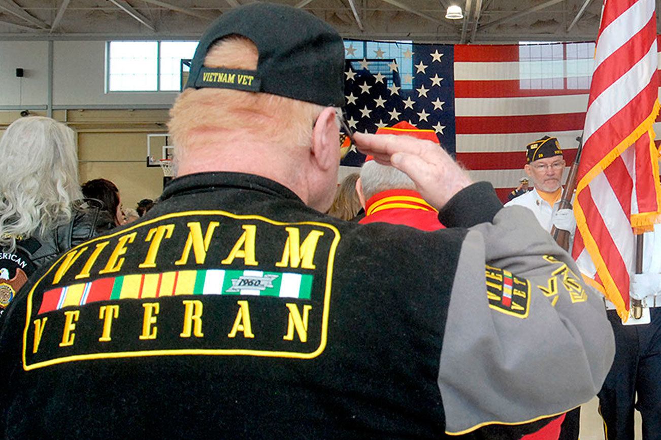 Veterans inspire youths with memories, ceremonies at Port Angeles Coast Guard base