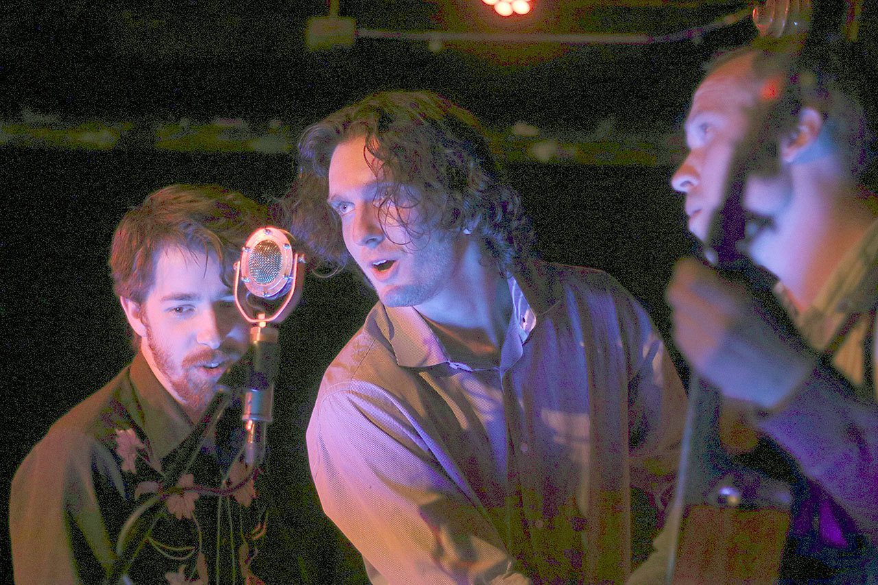 The Rain City Ramblers — an acoustic trio consisting of mandolin player Daniel Ullom, upright bassist Forrest Marrowitz and guitarist James Horbett — will perform Sunday afternoon as part of the ongoing Concerts in the Woods series. (Rain City Ramblers)