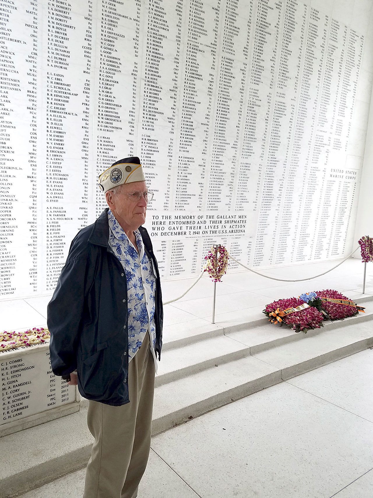 Port Townsend resident Tom Berg visits Hawaii to commemorate the 75th anniversary of the Pearl Harbor attack.