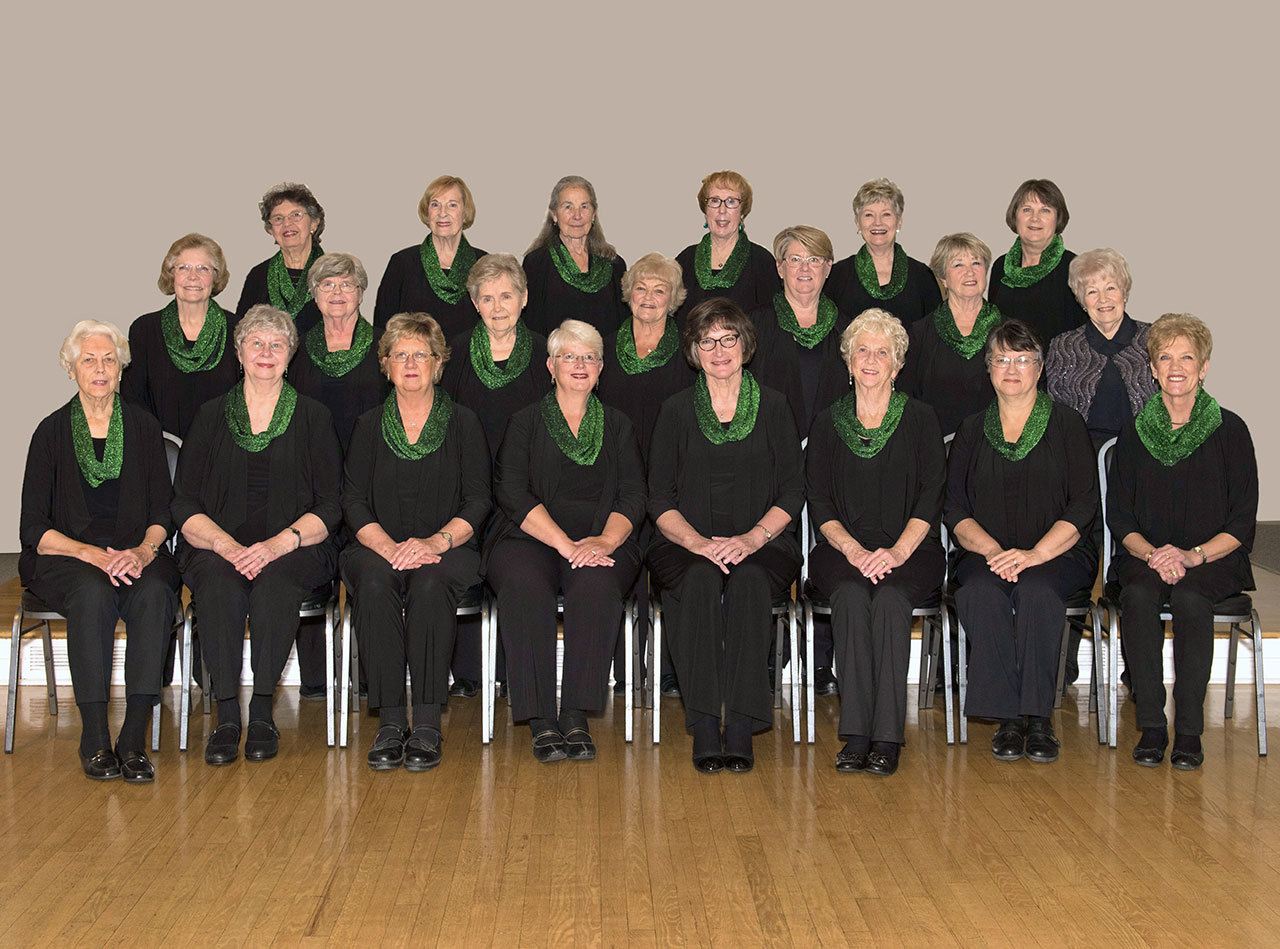 The Choral Belles, seen here, will perform at 7 p.m. Thursday during the Trinity United Methodist Church’s Annual Christmas Candlelight Concert. (The Choral Belles)