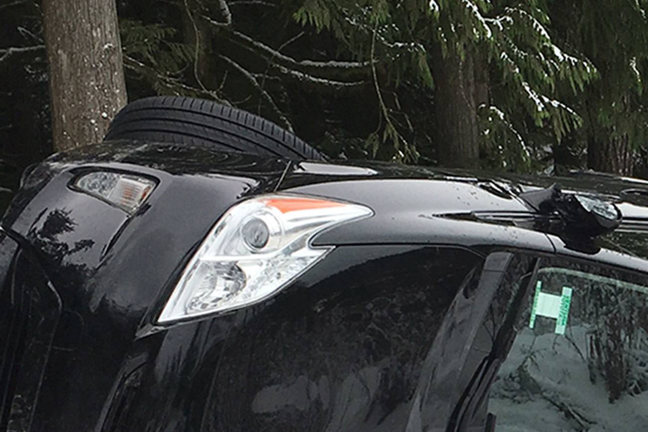 California visitors roll over on slick Little River Road