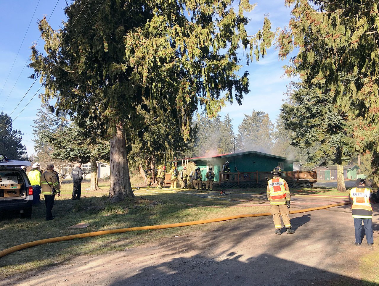 An Irondale house was damaged in a Thursday morning fire. (East Jefferson Fire-Rescue)