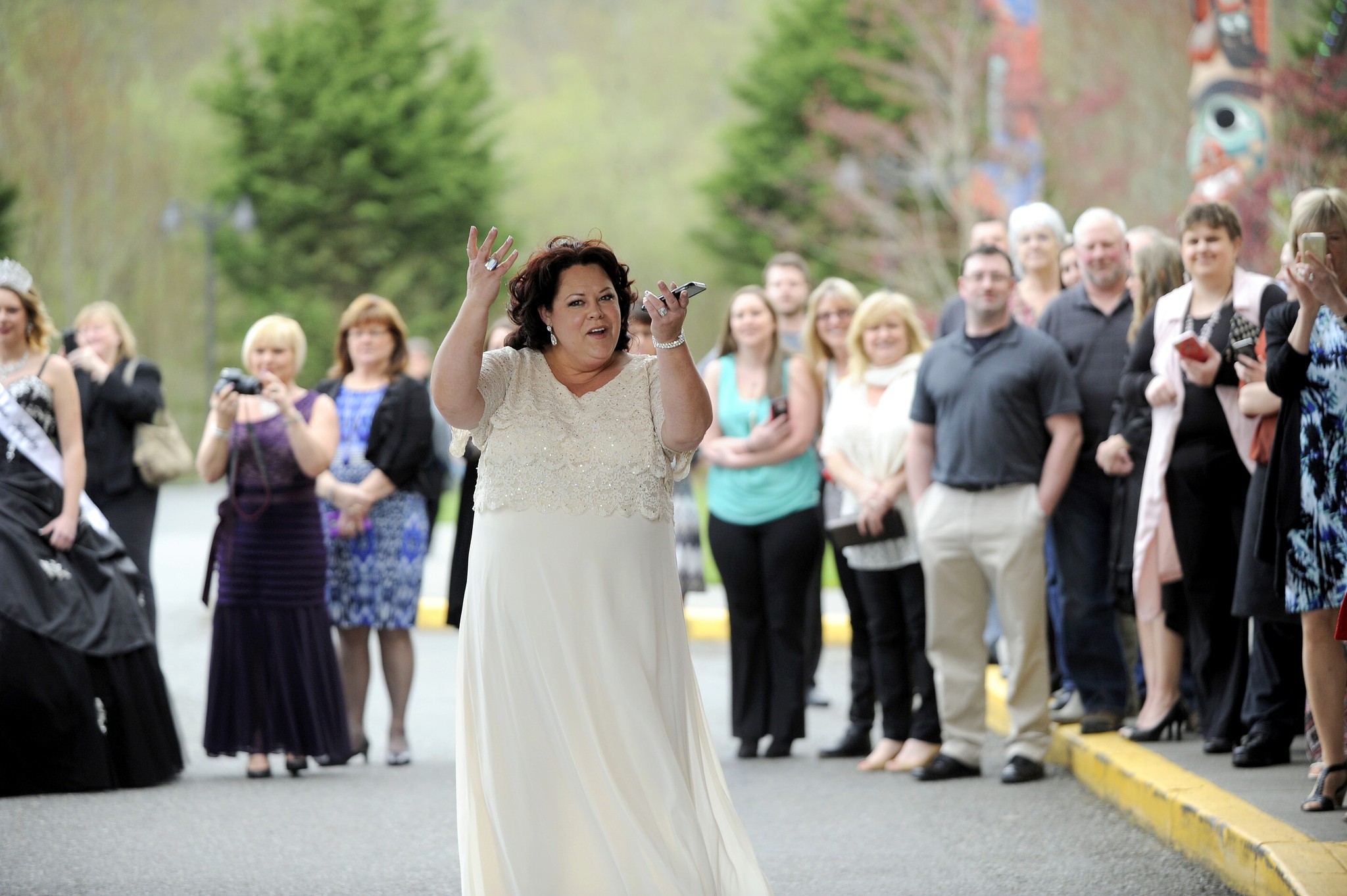 Deon Kapetan at the Sequim Irrigation Festival float unveiling at 7 Cedars Casino in 2016. (Matthew Nash/Olympic Peninsula News Group)
