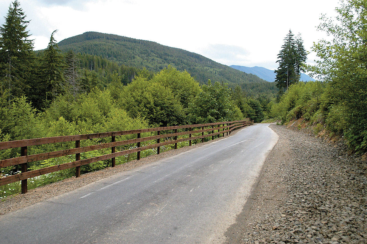 The Cabin Creek Trailhead west of Lake Crescent is a link in the Olympic Discovery Trail that would be part of the proposed cross-state trail. (Rob Ollikainen/Peninsula Daily News)
