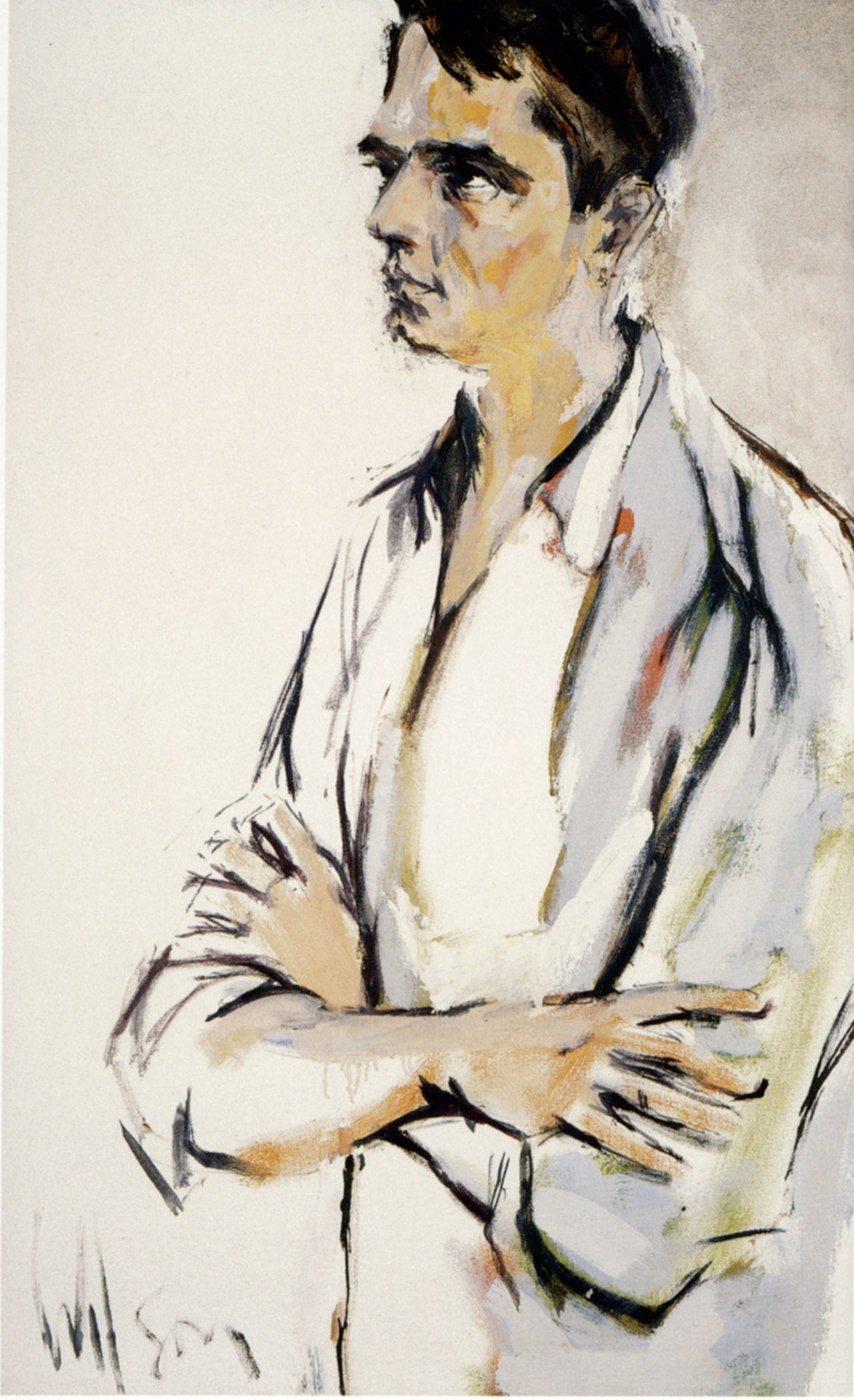 A portrait of Peter Simpson done in 1962 by Thomas T. Wilson.