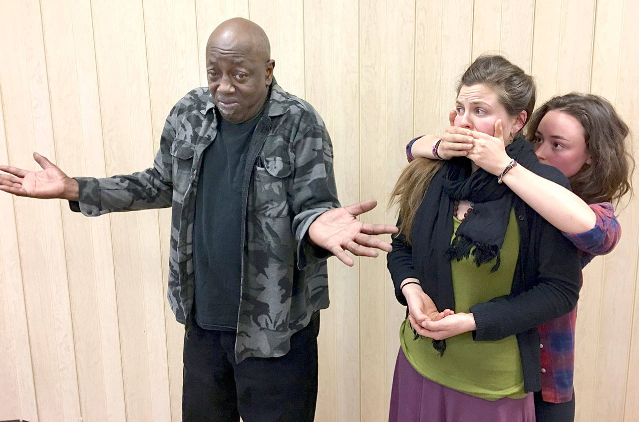 Performing in “Radical Consent: Intimacy, Boundaries and Sex” are, from left, Gary Lilley, Samantha Hiatt and Hannah Bahls.