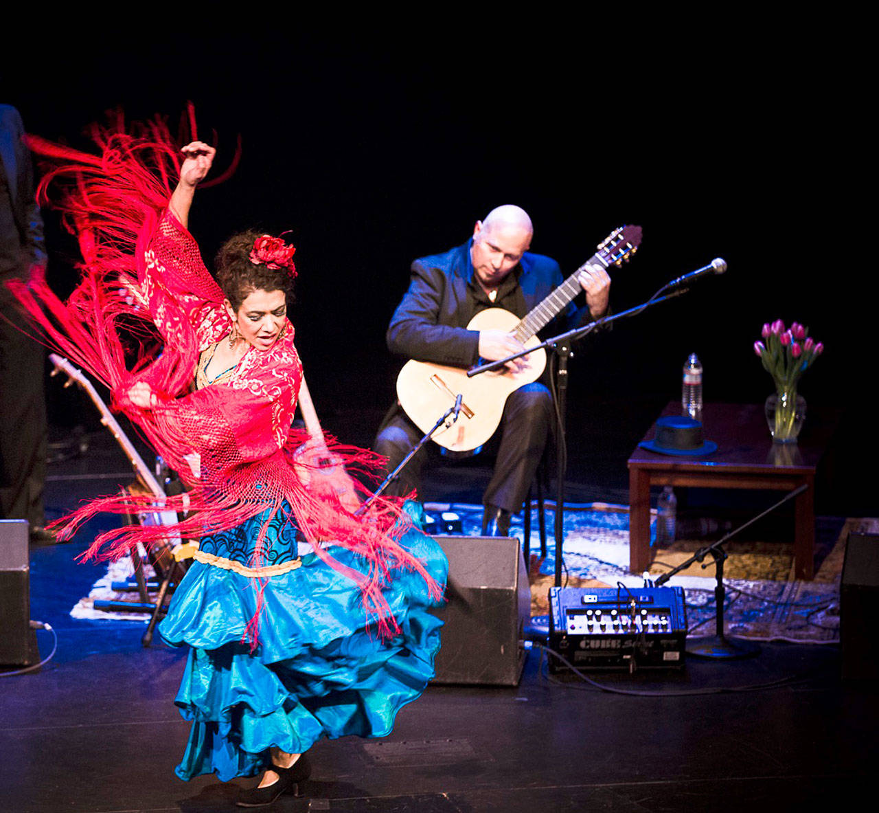 Guitarist and multi-instrumentalist Andre Feriante and Latin and flamenco dancer Stella Rossi will perform a Spanish music and dance concert Saturday at Studio Bob in Port Angeles.