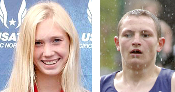 From left, Port Angeles’ Gracie Long and Sequim’s Murray Bingham.