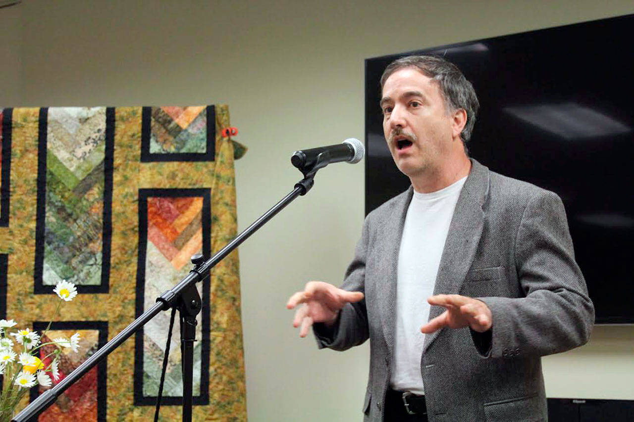 Port Angeles Fire Department Chief Ken Dubuc, second-place winner of last year’s Liars Contest, plans to return for the 2017 contest this Saturday night. (Ingrid Nixon)