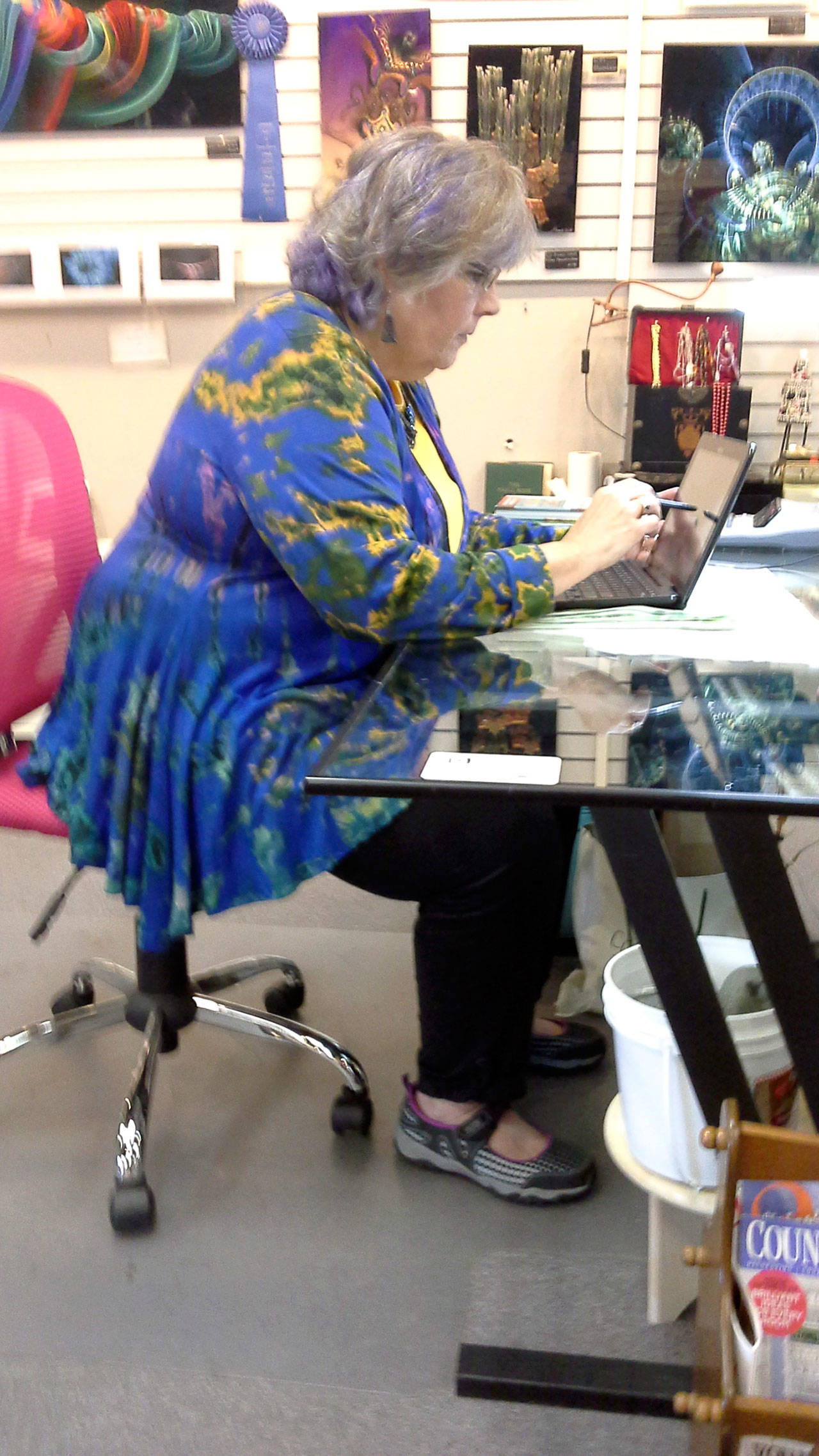 Pam Dick will discuss taking photos of artwork at the Olympic Peninsula Art Association meeting Thursday.