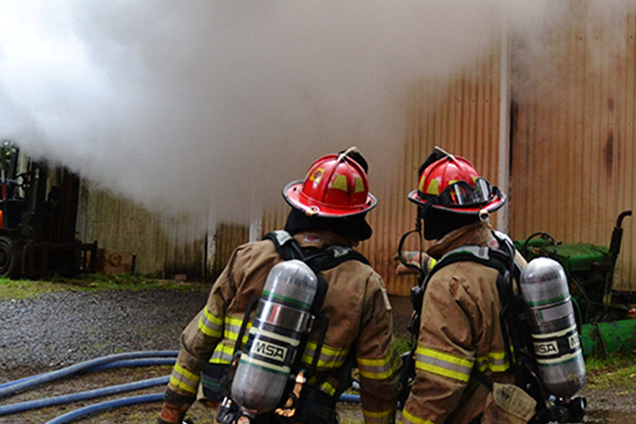 Port Townsend auto repair shop burns on Cape George Road