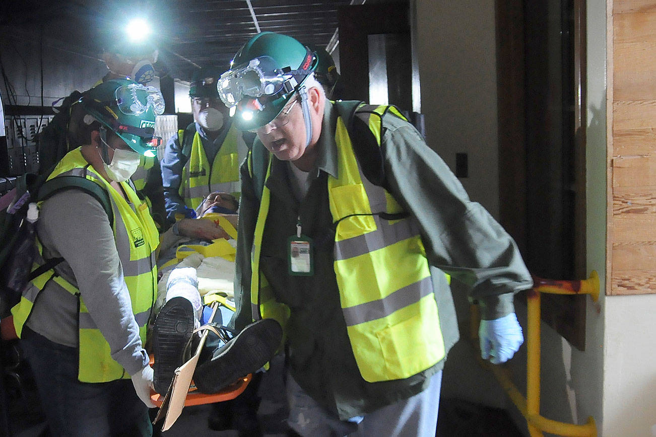 About 200 drawn to first-of-its-kind earthquake drill in Sequim