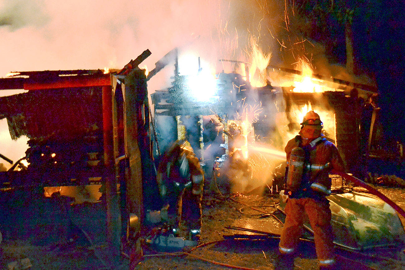Marrowstone Island barn burns