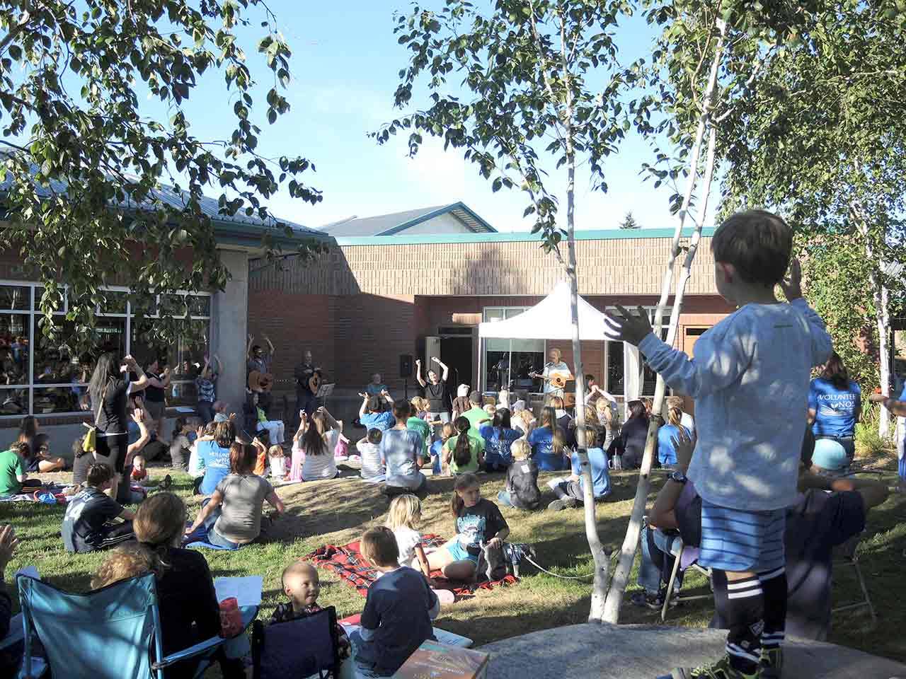 The Community Singalong drew an enthusiastic crowd in 2016.