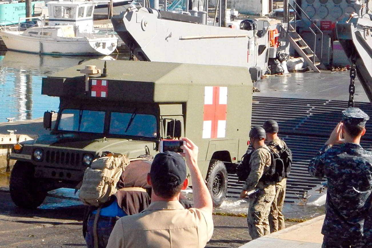 Navy exercise illustrates how it could help after major quake