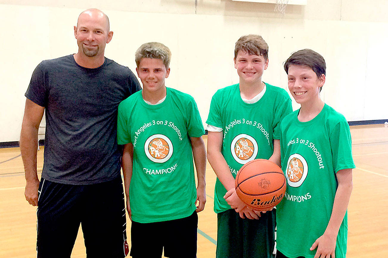 SPORTS SHOT: Trio wins Port Angeles 3-on-3 tourney