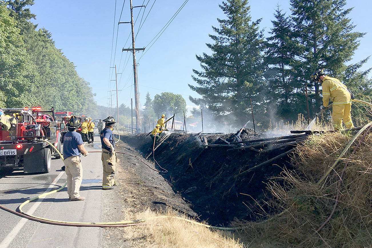 Grass fire that shut down Highway 19 deemed accidental