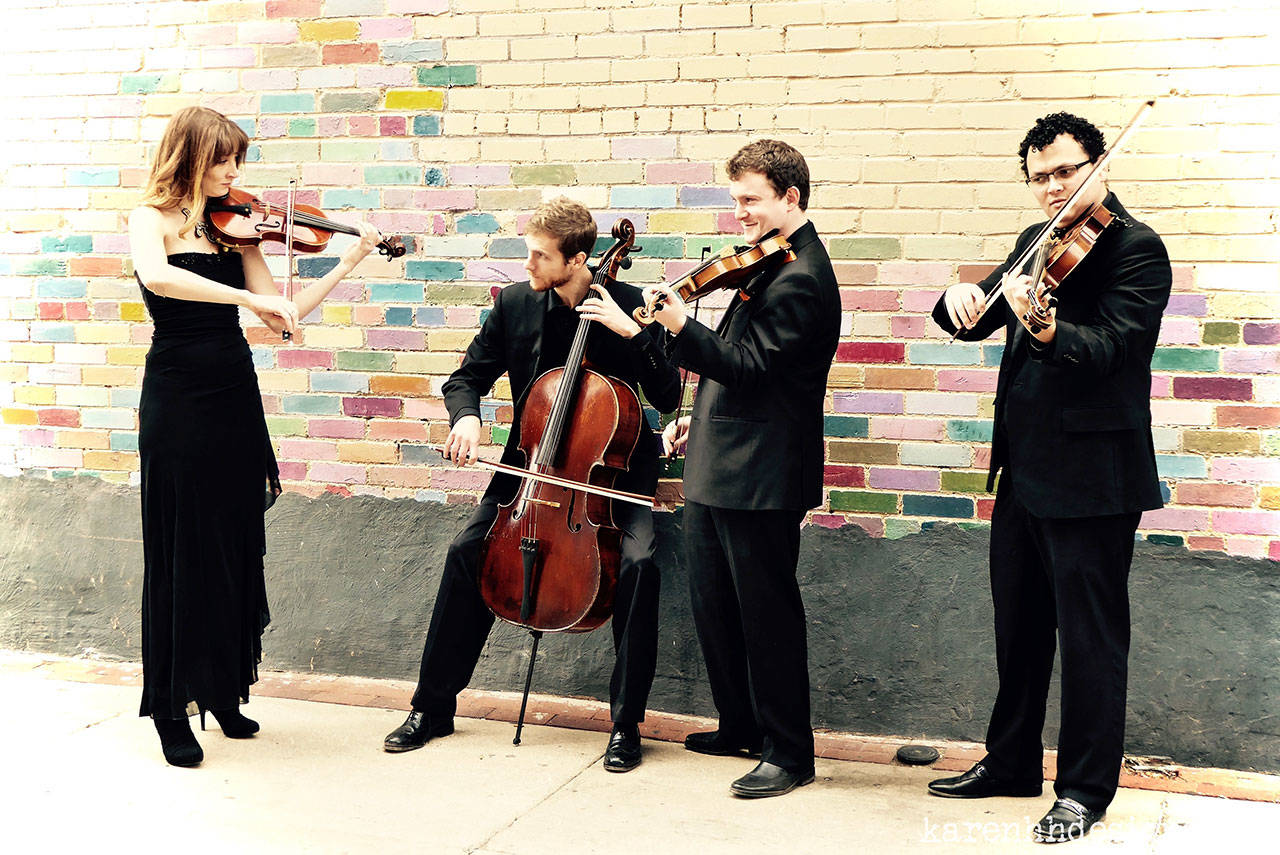 The Ajax String Quartet will perform concerts Saturday and Sunday at the historic Alan Iglitzin barn in Quilcene.