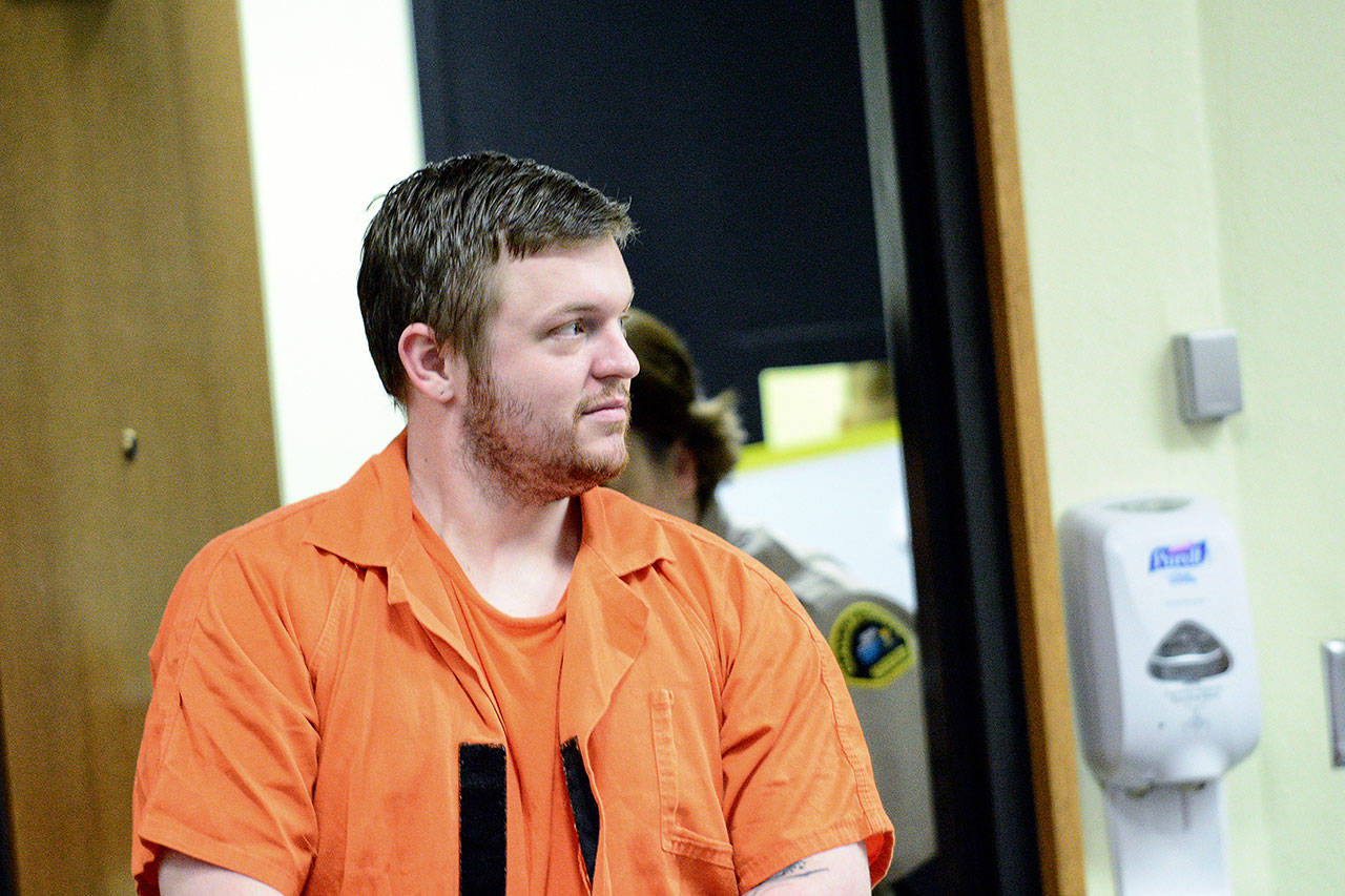 Jonathan Wayne Heckathorn of Port Angeles was sentenced Wednesday to 116 months in prison for more than a dozen burglary- and theft-related charges. (Jesse Major/Peninsula Daily News)