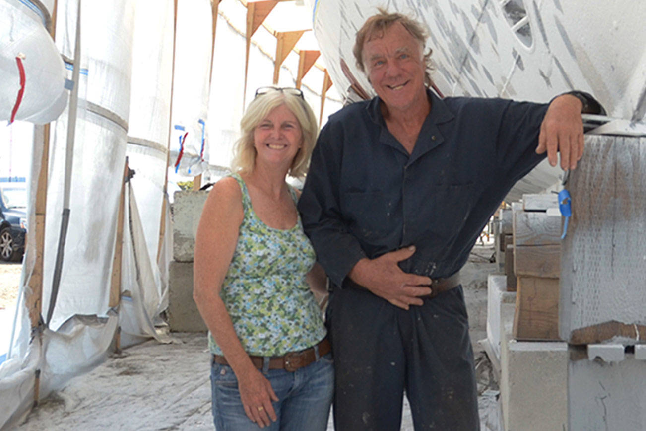 Historic yacht getting hull work in Port Townsend before heading back to water