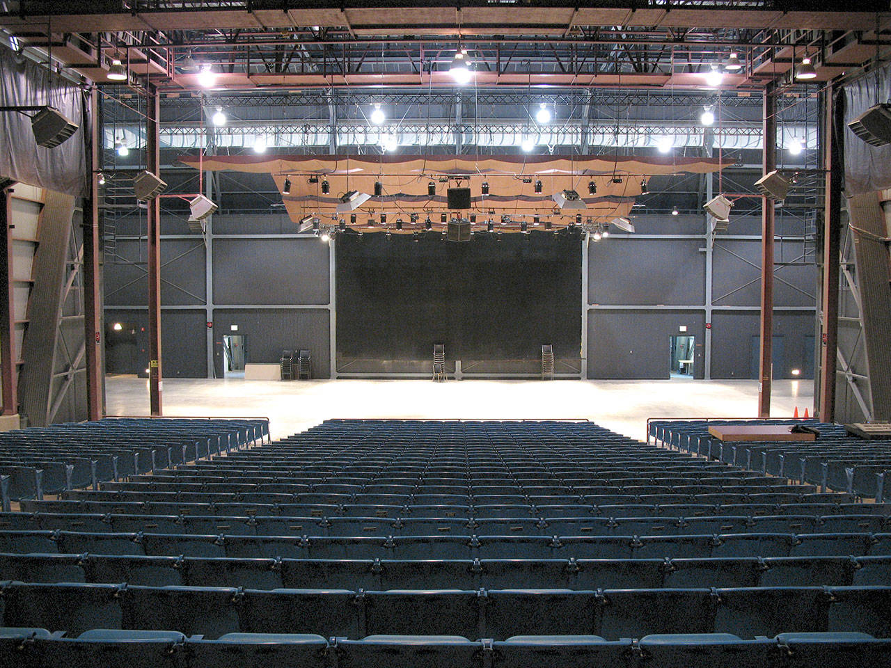 The McCurdy Pavilion at Fort Worden is one of two performance venues used by Centrum. Both venues will get lighting upgrades through the nonprofit’s new grant. (Centrum)