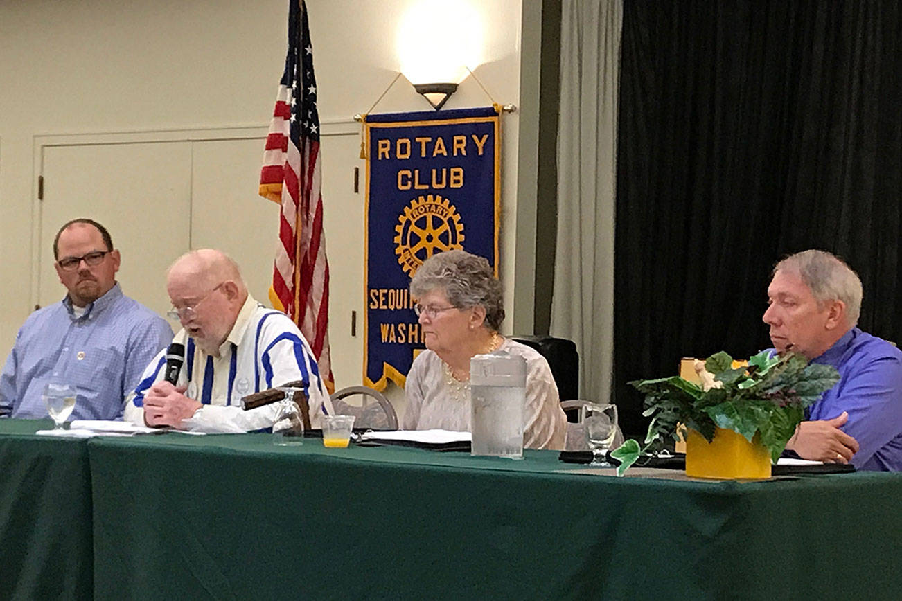 Rotarians meet Sequim School Board candidates at forum