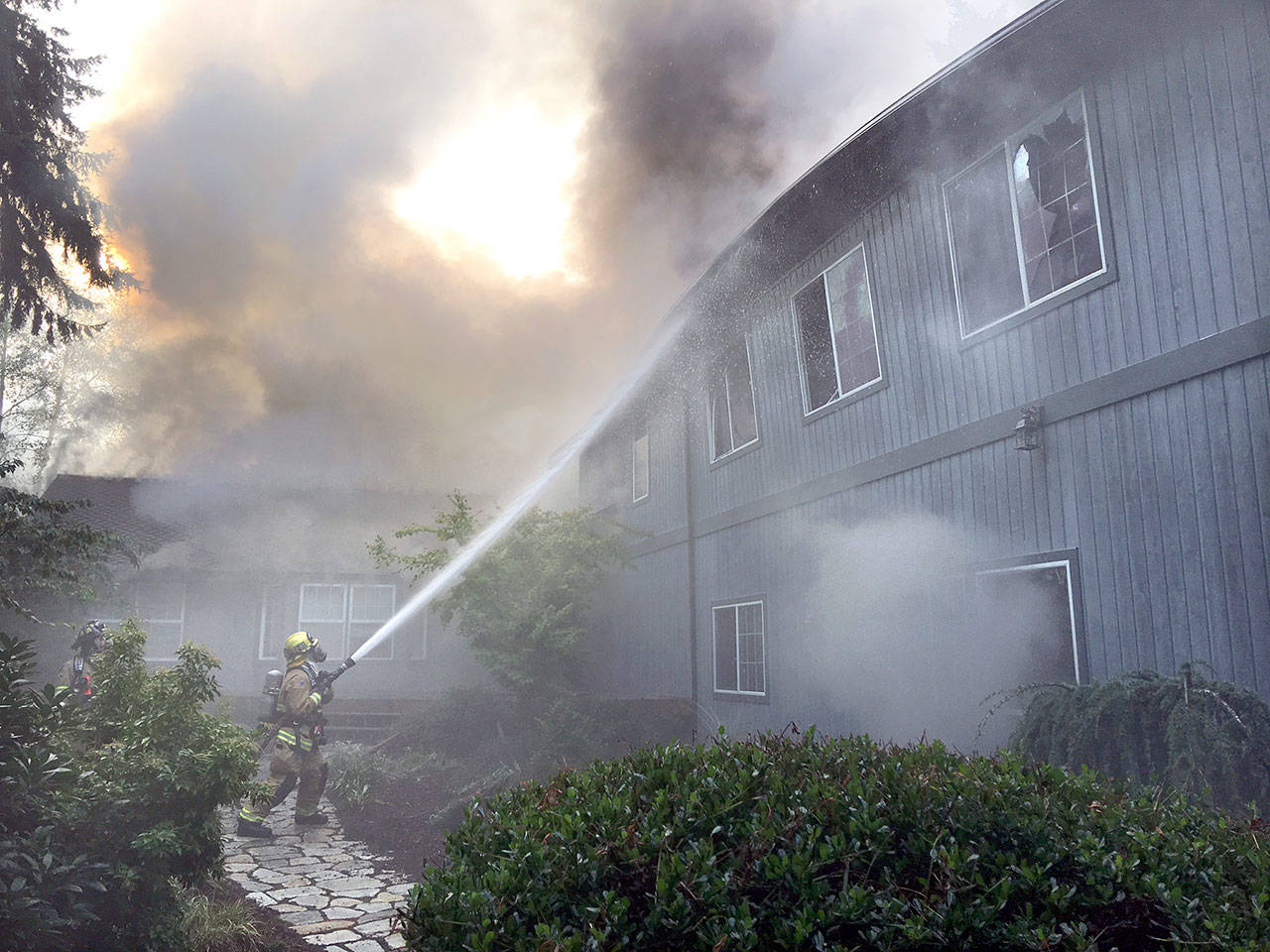 A family was left homeless after a house in the Kala Point community outside Port Townsend was destroyed by fire Friday afternoon. There were no injuries.