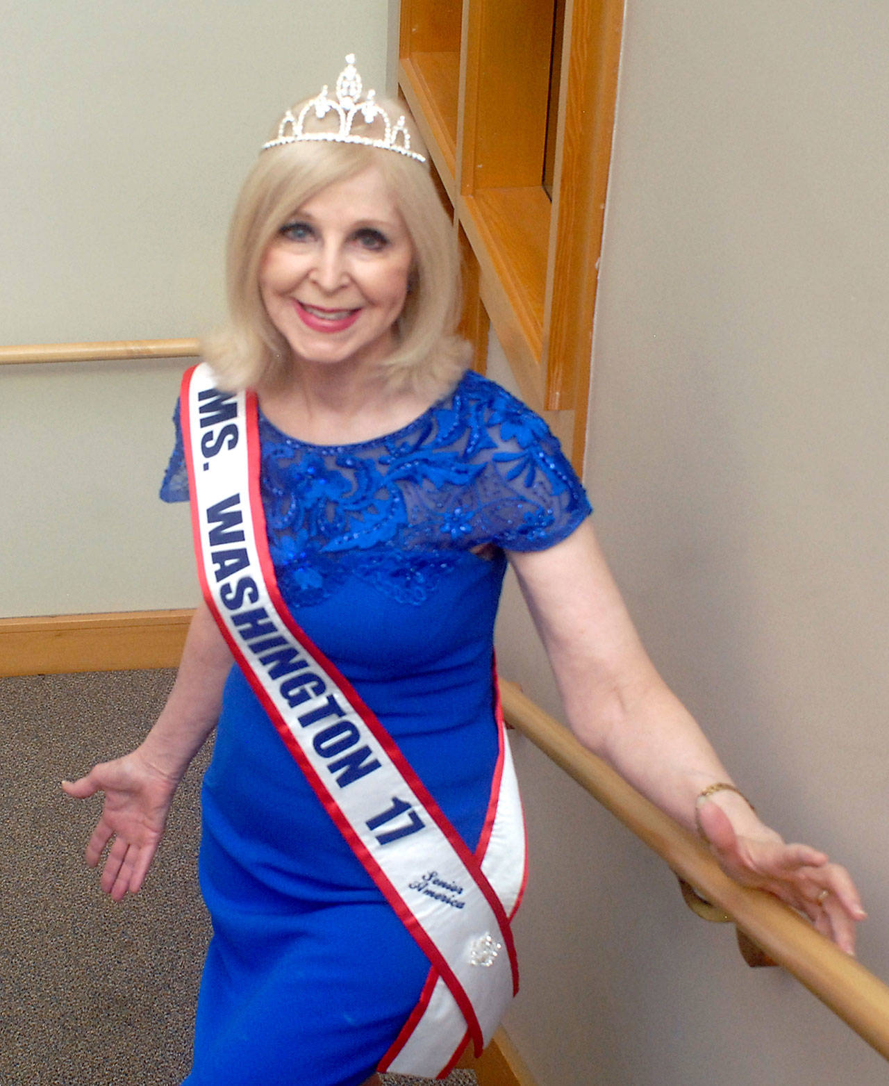 Port Angeles Deputy Mayor Cherie Kidd will represent Washington in the 2017 Ms. Senior America Pageant in October in Atlantic City, N.J. (Keith Thorpe/Peninsula Daily News)