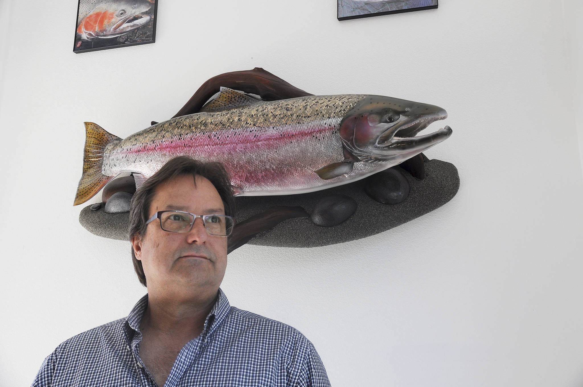 Michael Dashiell/Olympic Peninsula News Group Luke Filmer said the client who requested this piece of artwork found him via Facebook, a common practice for his customers.