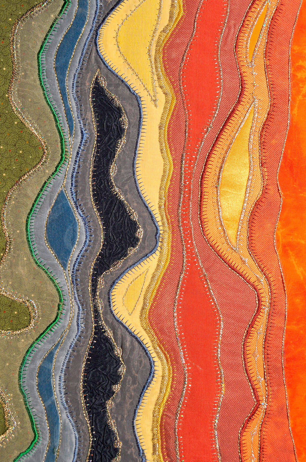 “Forest Fire” by Donna Lee Dowdney will be displayed during the North Olympic Fiber Arts Festival in Sequim.