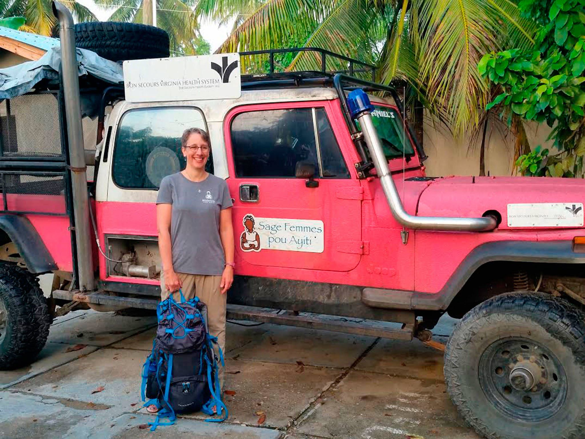 Ann Marie Henninger shares her experience after volunteering at a midwife training program in Haiti. (Erin Hawkins/Olympic Peninsula News Group)