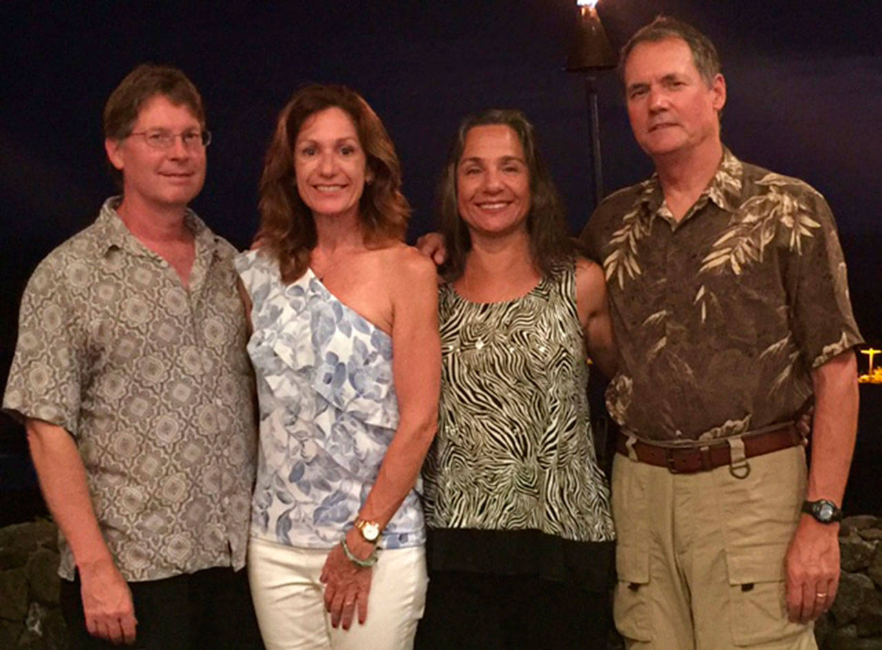 Rob Boone and his wife, Christine Vivona, both of Tucson, Ariz., on left, will perform with Sequim’s Grace and Joel Yelland on Tuesday for Music Live with Lunch at St. Luke’s Episcopal Church in Sequim.