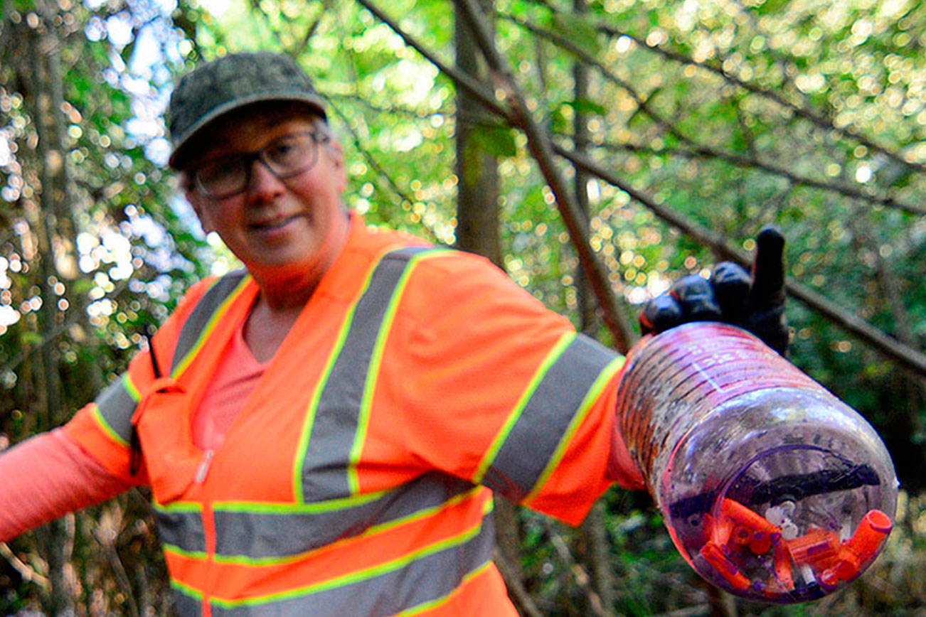 Port Angeles women clean up abandoned homeless camps, other trash