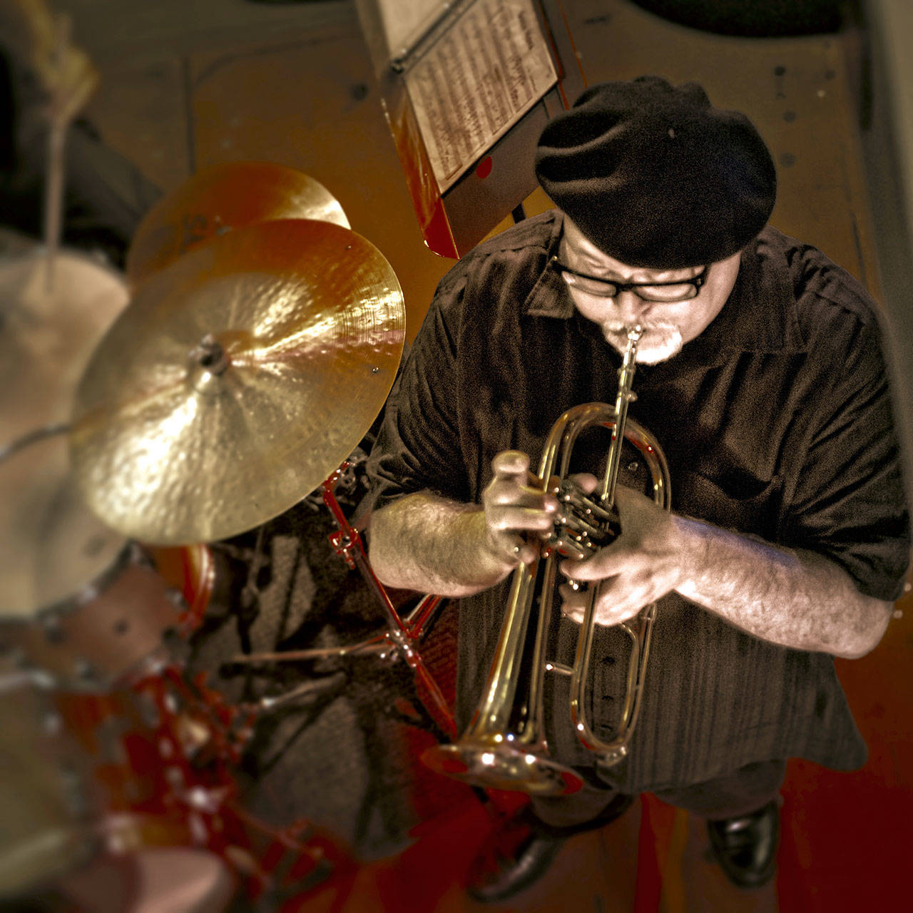 Flugelhornist Dmitri Matheny will perform at Peninsula College, 1502 E. Lauridsen Blvd., at 7 p.m. Saturday. (Rob Fraser)