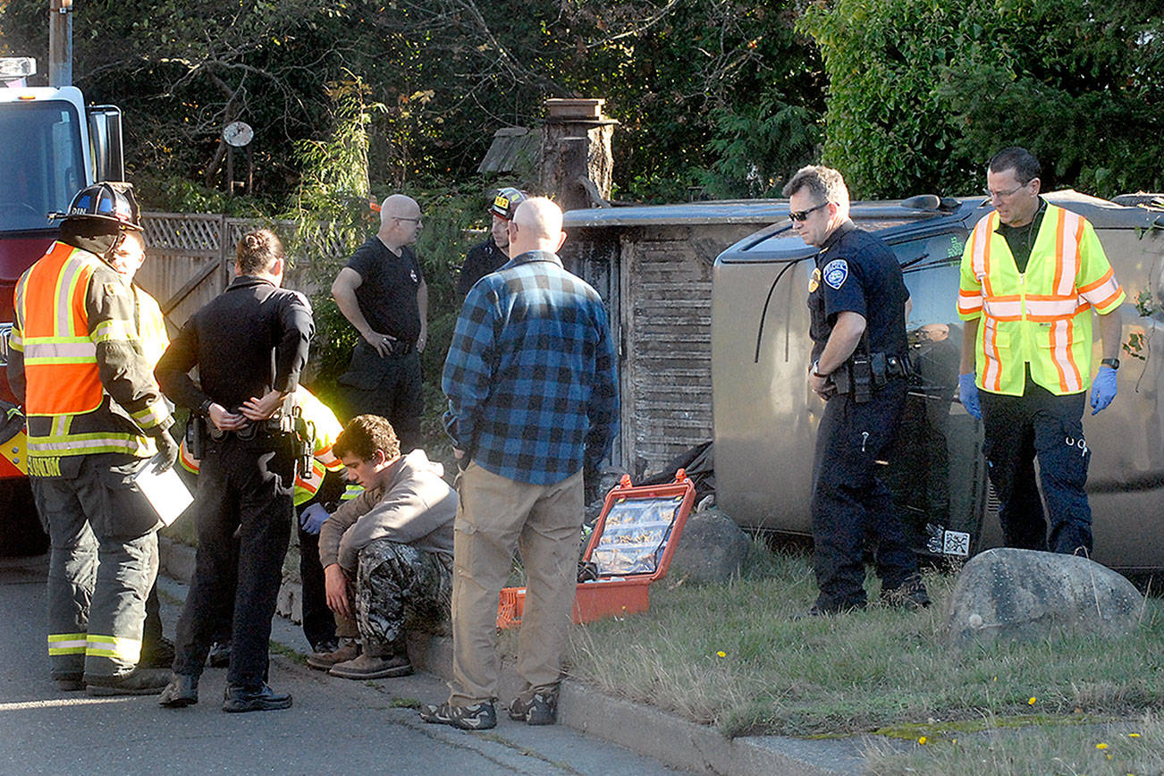 Two arrested after rollover in Port Angeles, police say