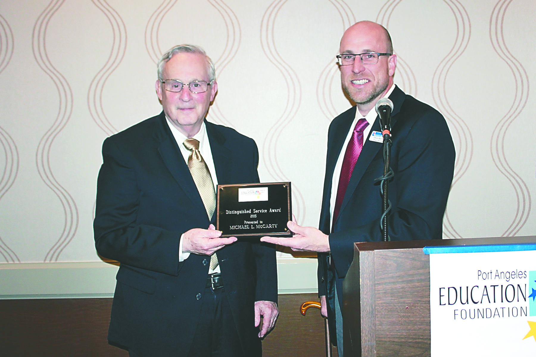 Distinguished Service Award recipient Mike McCarty