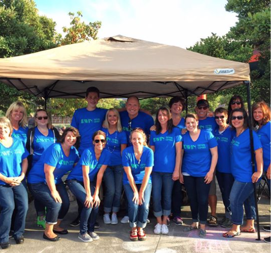 The ice cream brigade from Port Angeles' Irwin Dental Center on Wednesday night.