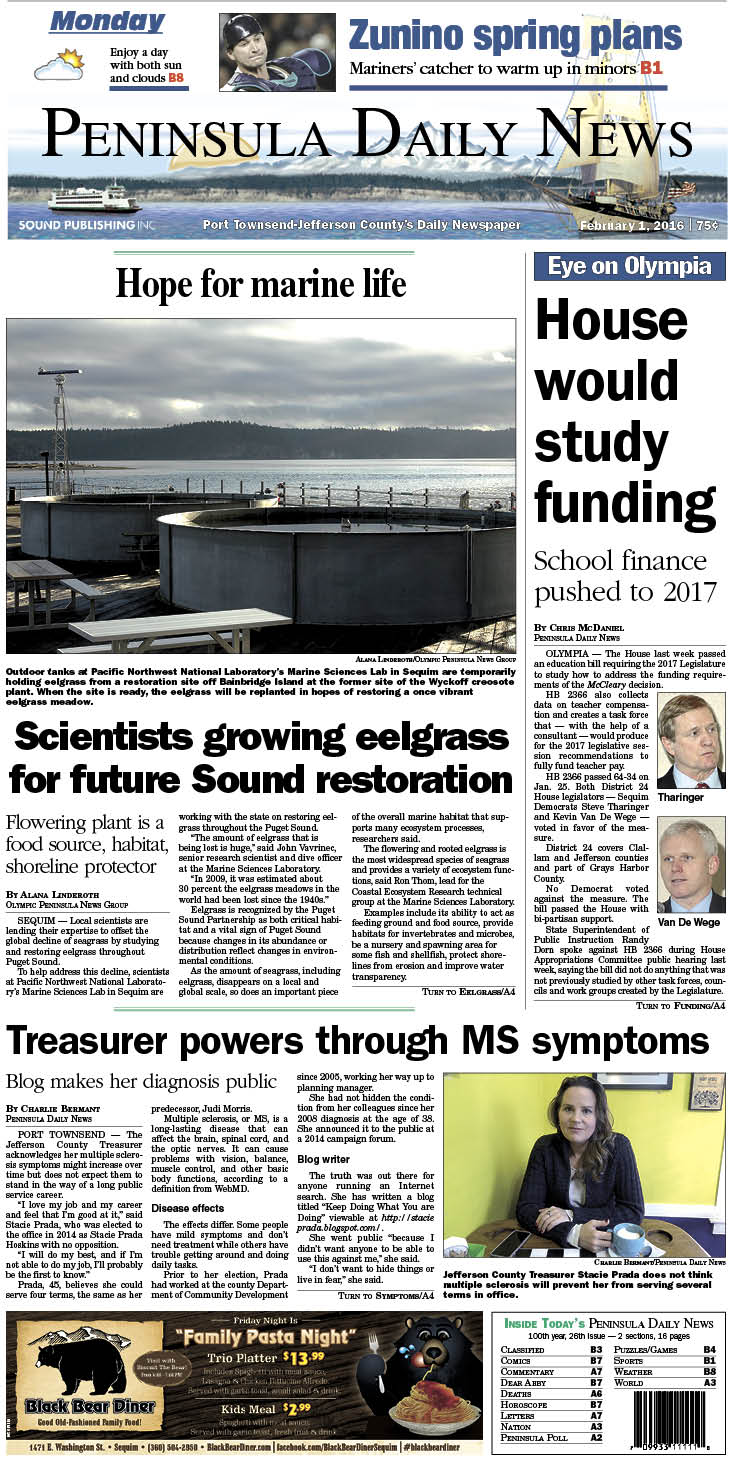 Today's front page tailored for the PDN's readers in Jefferson County. There's more inside that isn't online! ()