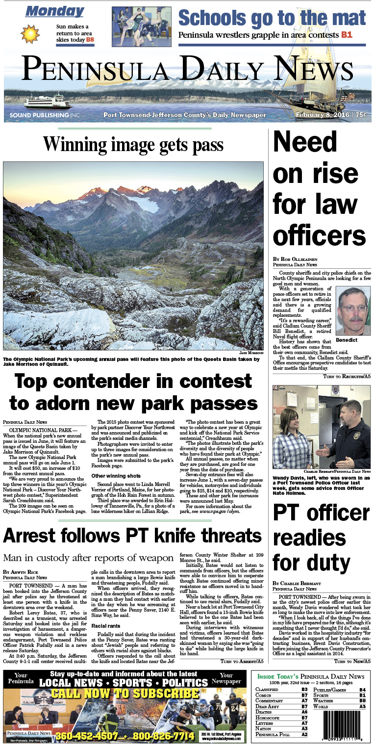 Today's front page tailored for the PDN's readers in Jefferson County. There's more inside that isn't online! ()