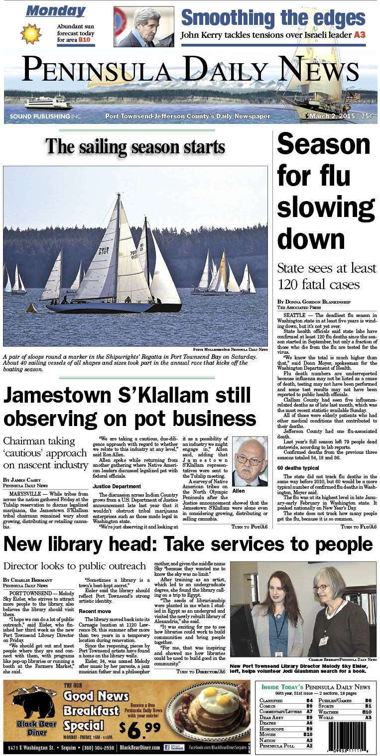 Today's front page for Jefferson County. There's more inside that isn't online! ()