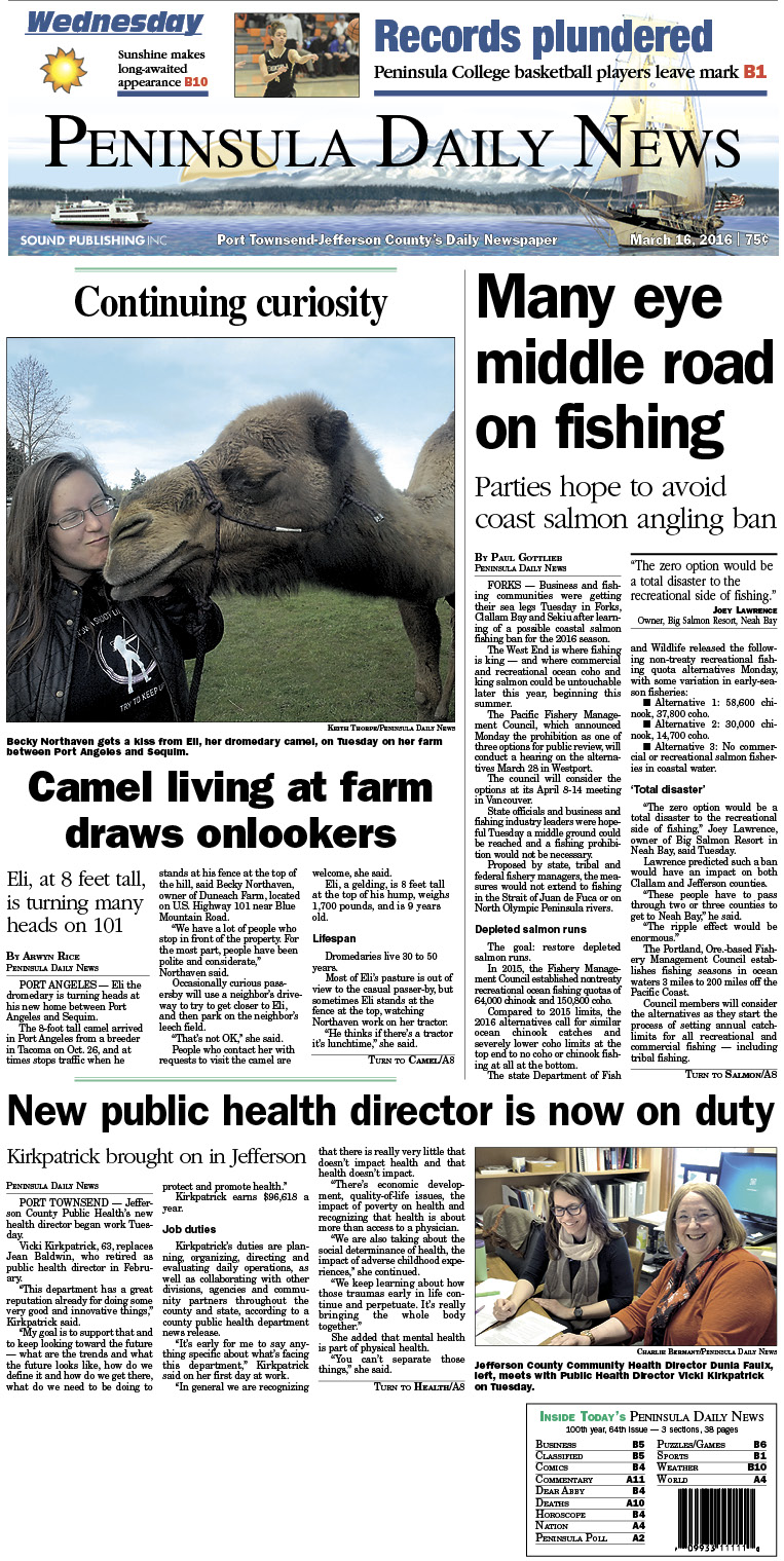 Today's front page tailored for the PDN's readers in Jefferson County. There's more inside that isn't online! ()